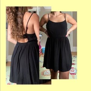 American Eagle Black Babydoll Dress